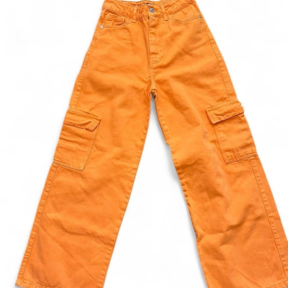 Boohoo Vibrant Orange Women’s Cargo Pants
